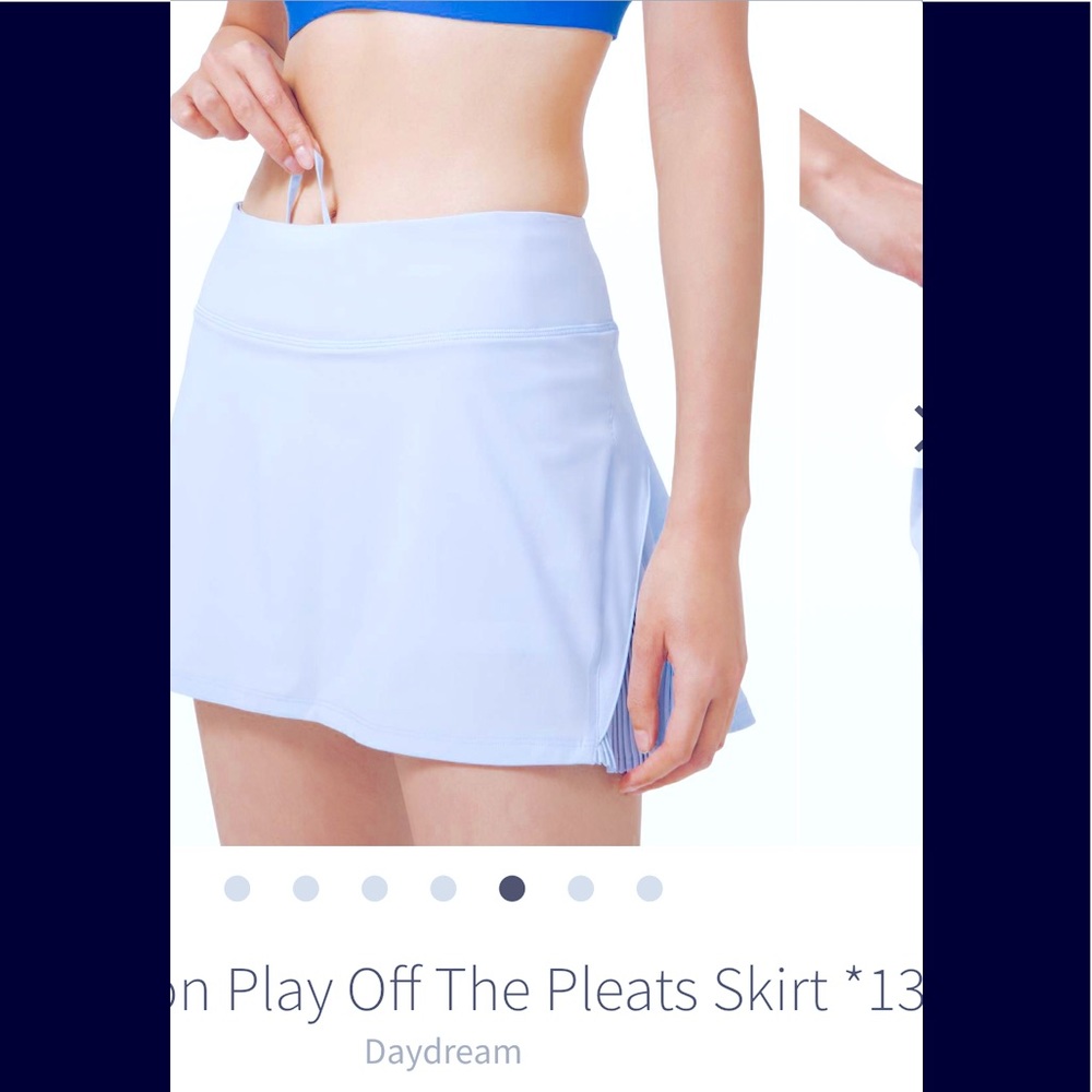 LULULEMON Play Off The Pleats Skirt 13”